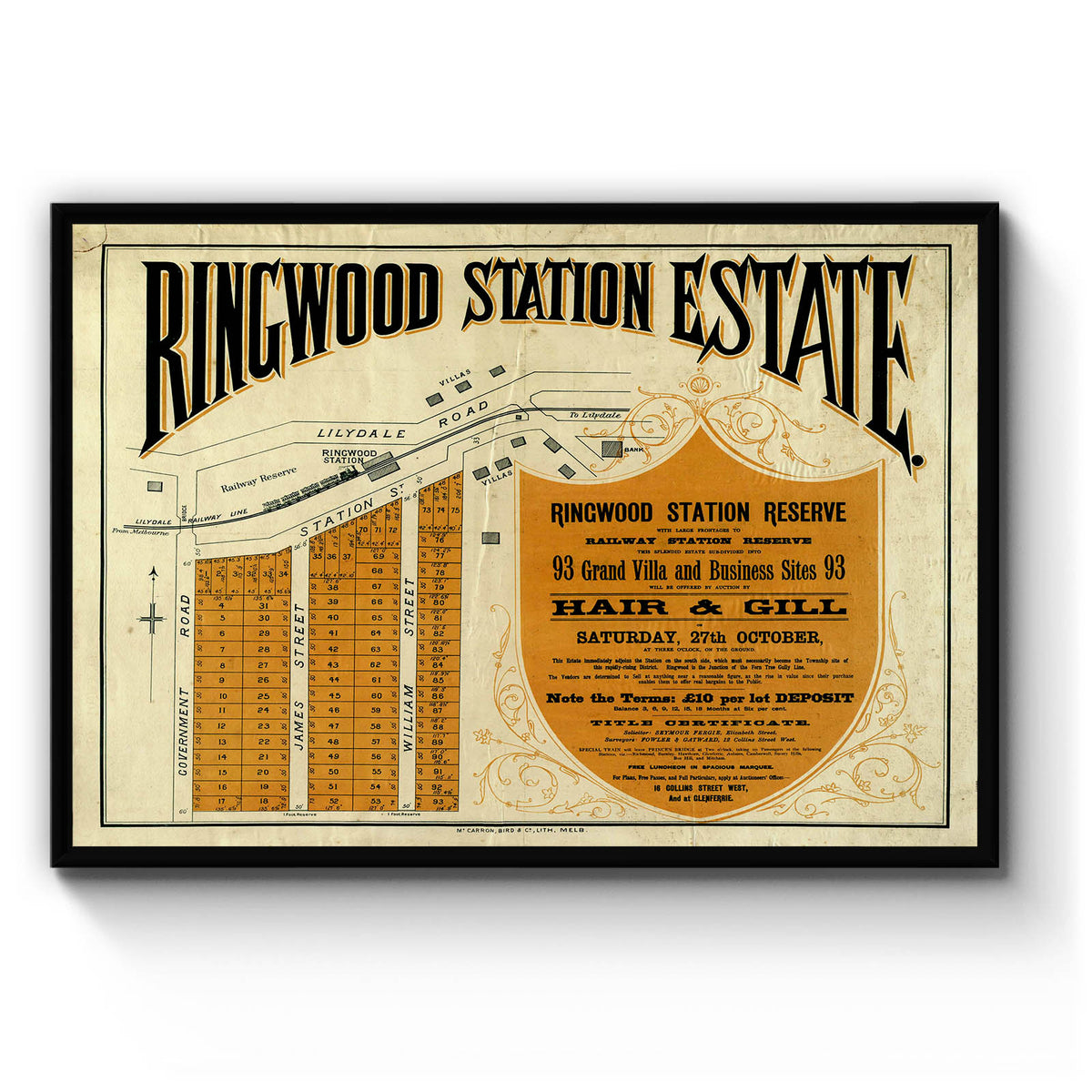 Ringwood Victoria Australia Vintage Map 5 1888 Vintage Maps ringwood-victoria-australia-vintage-map-5-1888-vintage-maps