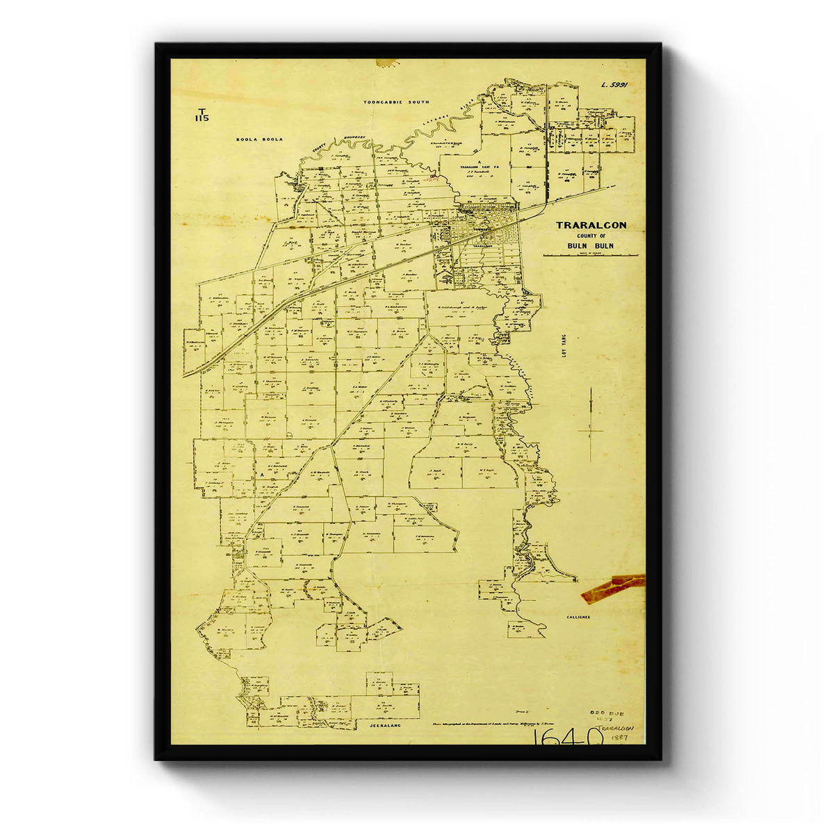 Traralgon, Victoria Australia Vintage Map #1 (1887) – Vintage Maps