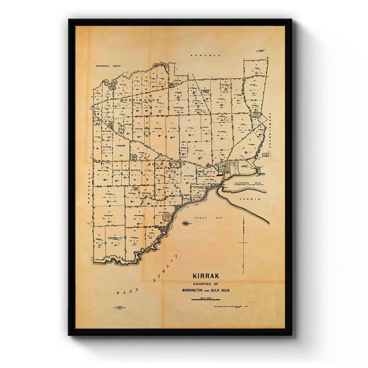 Inverloch, Victoria Australia Vintage Map 1 (1946) Vintage Maps