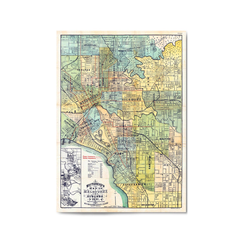 Vintage Maps of the Greater Melbourne Region, Victoria