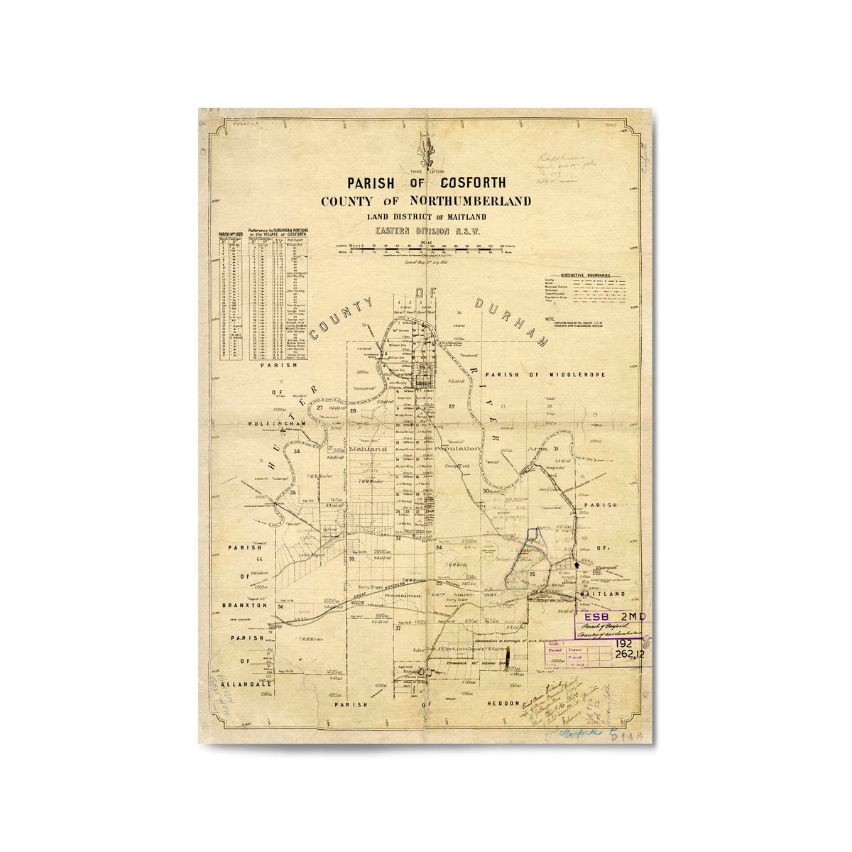 1903 Map of Gosforth, New South Wales – Vintage Maps