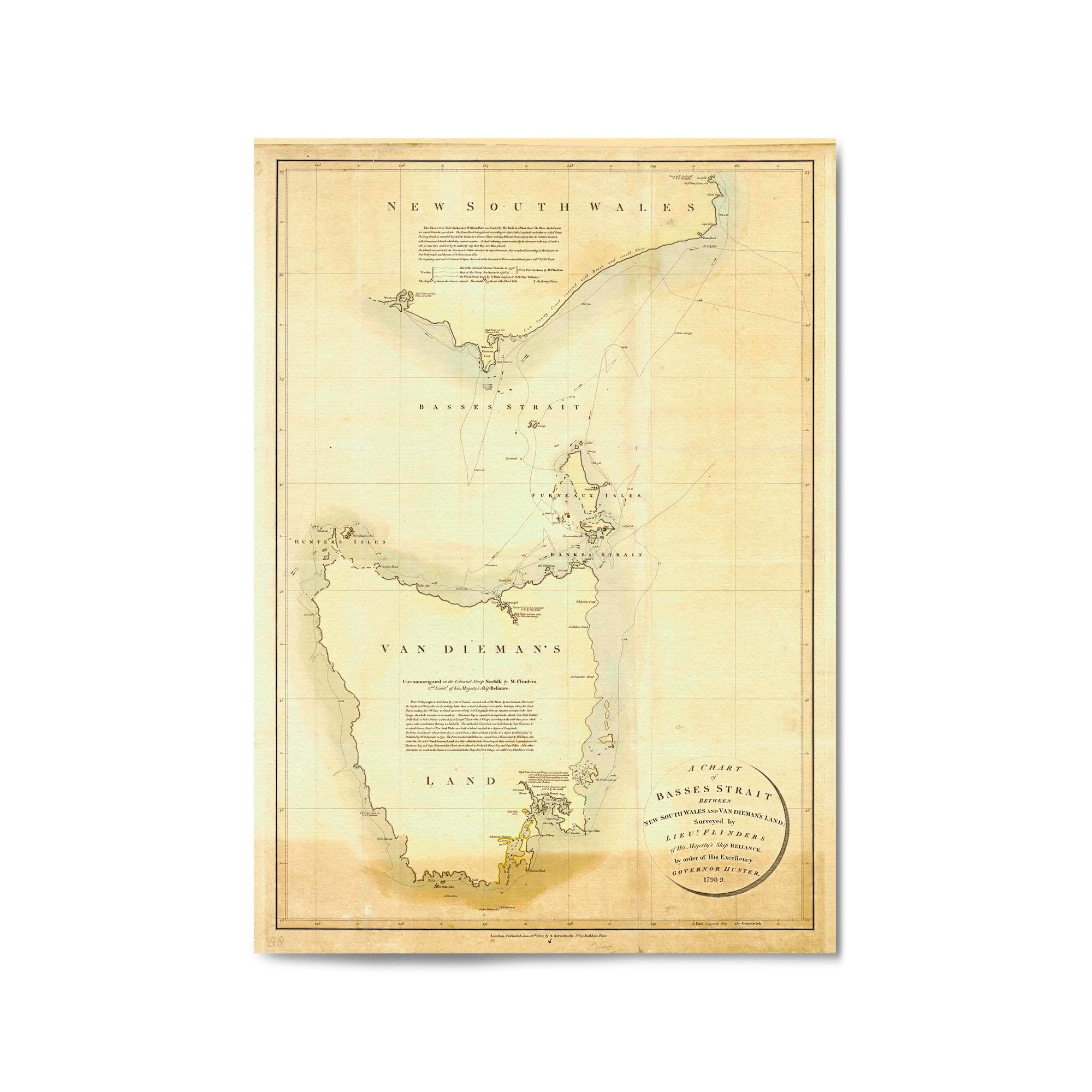 Vintage Maps of Tasmania