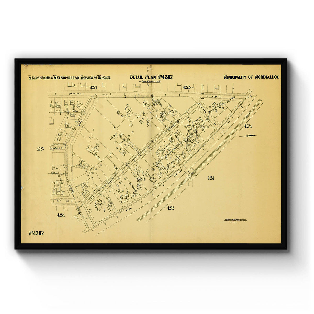 Mordialloc, Victoria Australia Vintage Map #101 (1939) – Vintage Maps