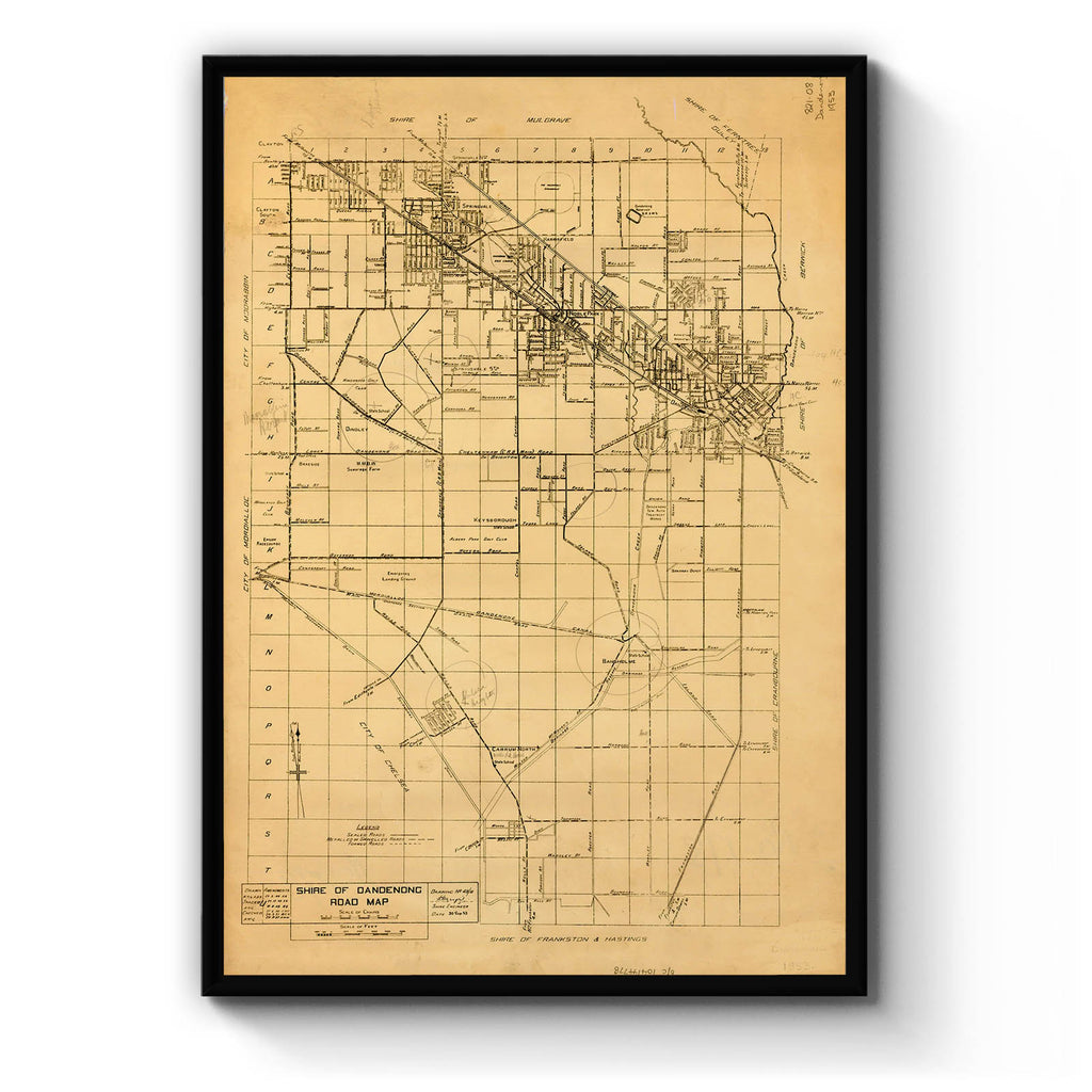 Springvale, Victoria Vintage Maps