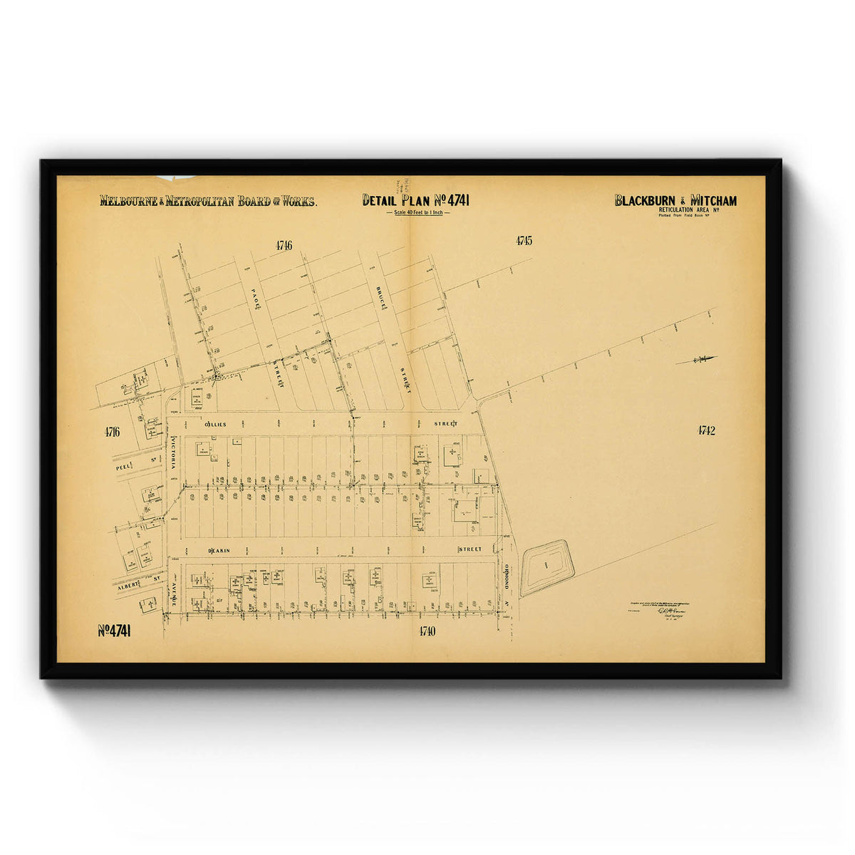 Blackburn, Victoria Australia Vintage Map #8 (1939) – Vintage Maps