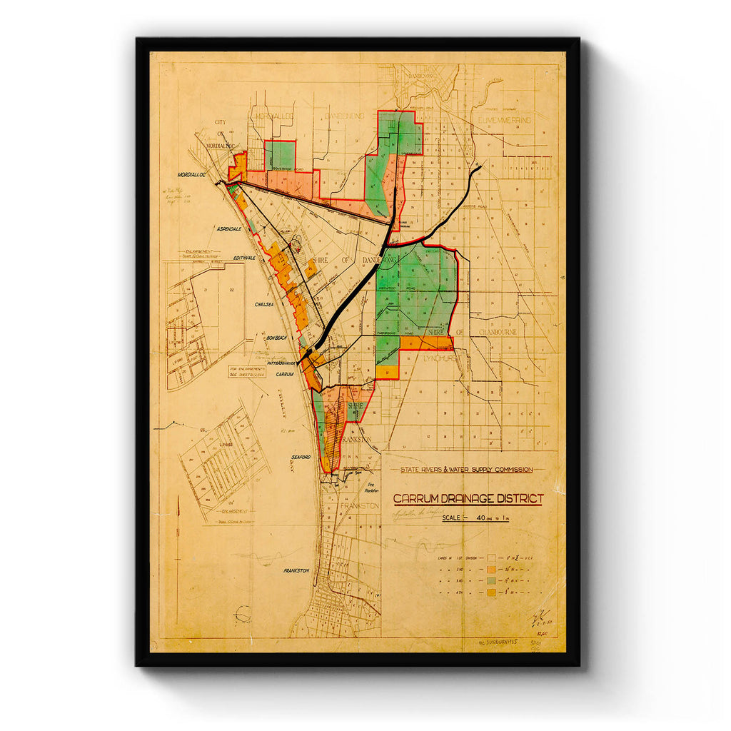 Cranbourne, Victoria Vintage Maps