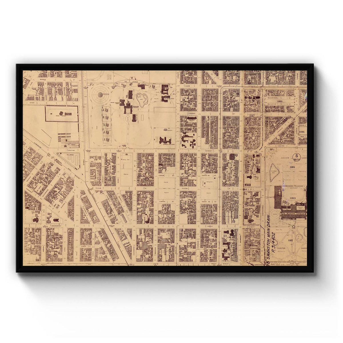 Fitzroy, Victoria Australia Vintage Map #3 (1896?) – Vintage Maps