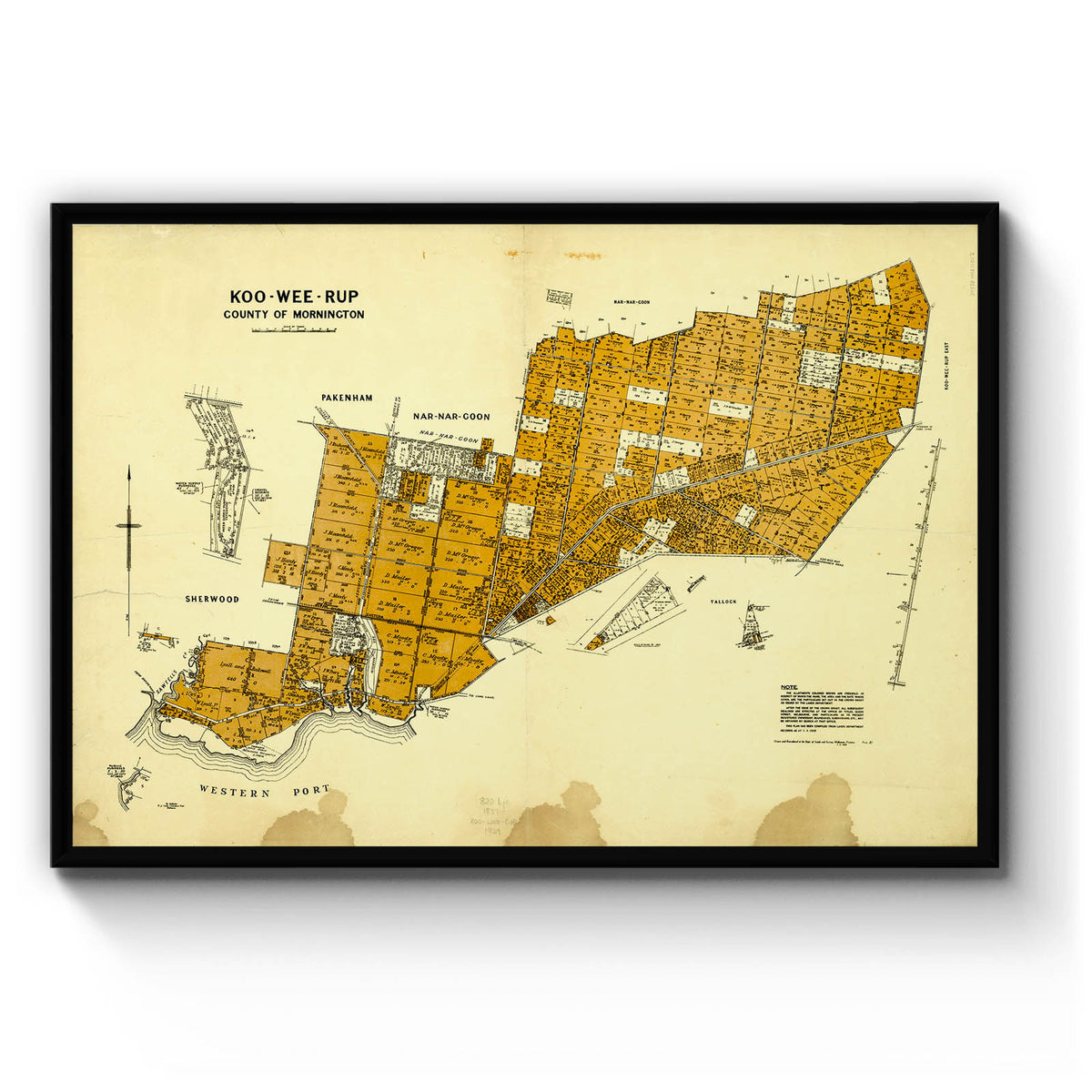 Koo Wee Rup, Victoria Australia Vintage Map #6 (1939) – Vintage Maps