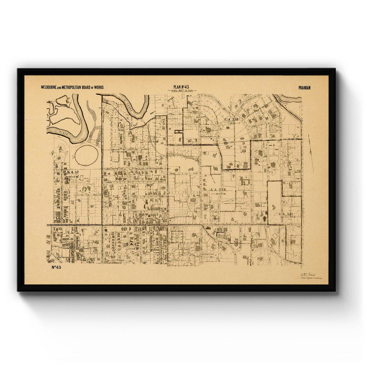 Toorak, Victoria Australia Vintage Map #18 (1933?) – Vintage Maps