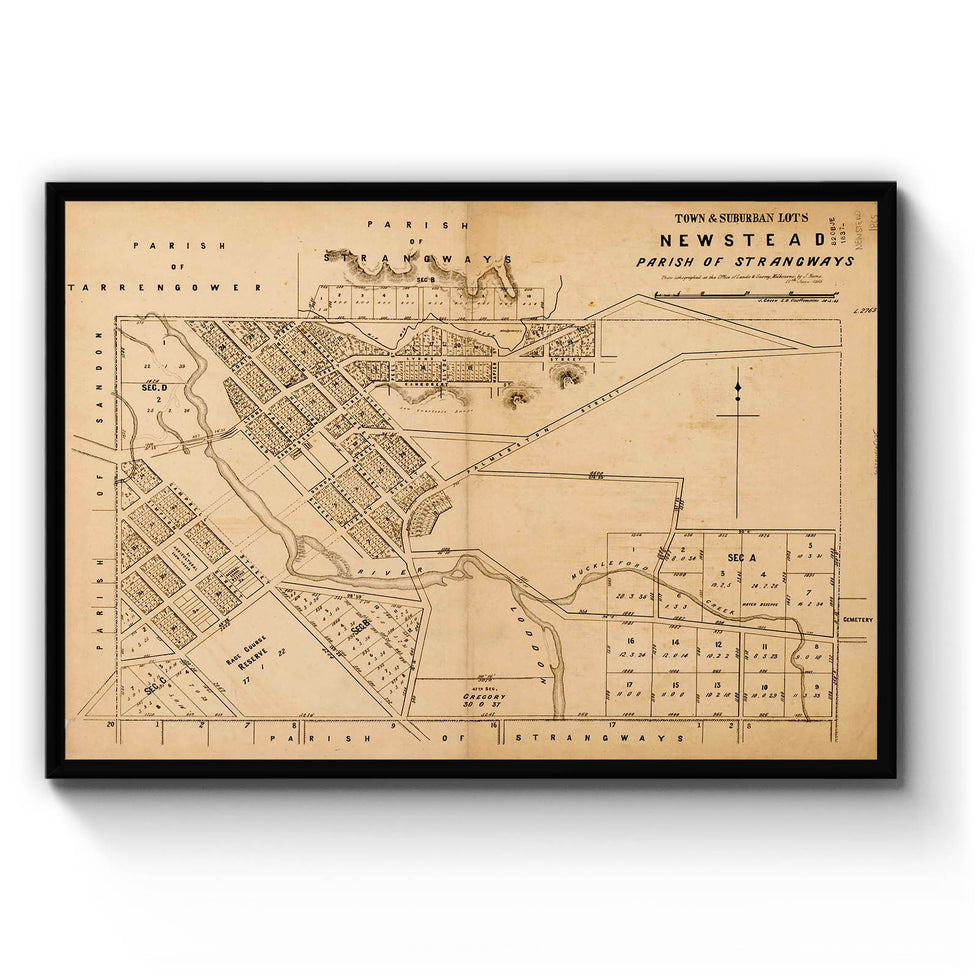 Newstead, Victoria Vintage Maps