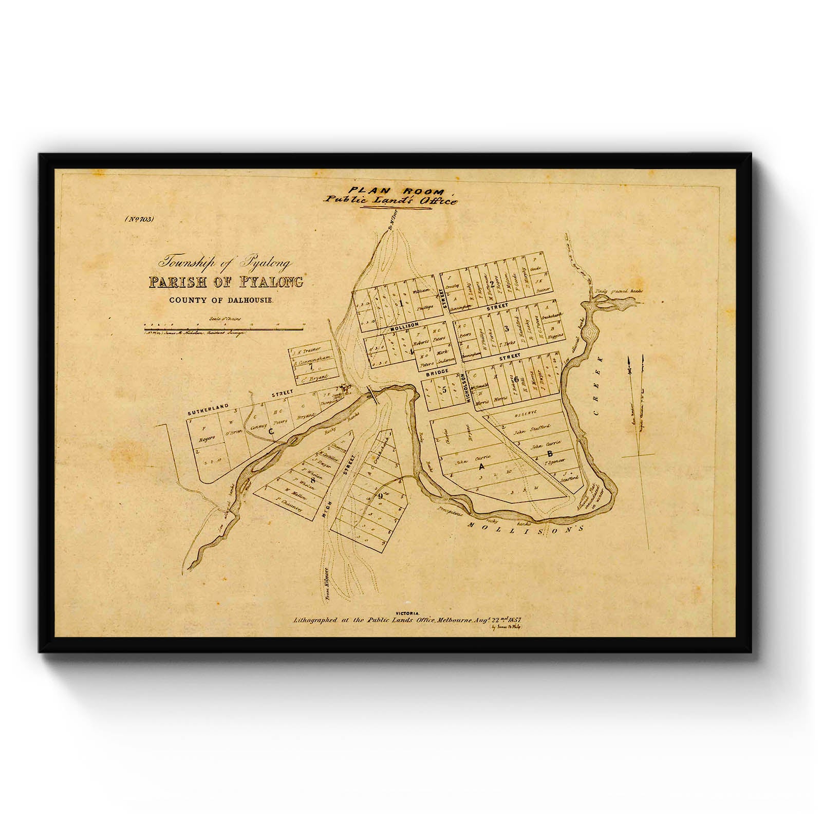 Pyalong, Victoria Vintage Maps