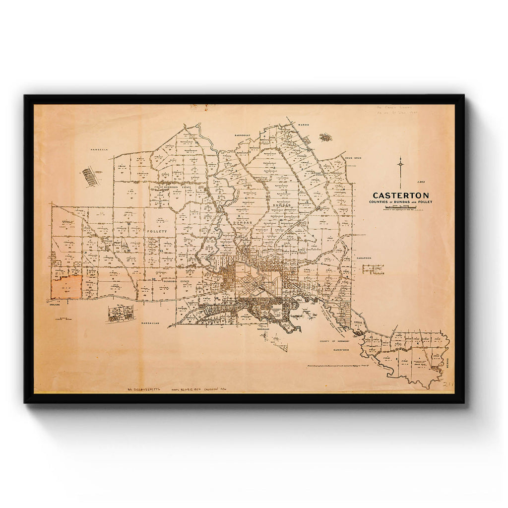 Casterton, Victoria Vintage Maps