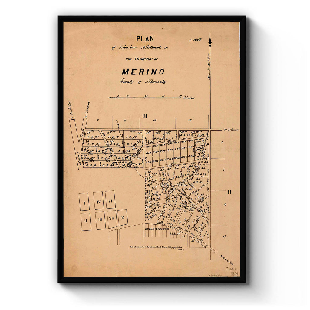 Merino, Victoria Vintage Maps