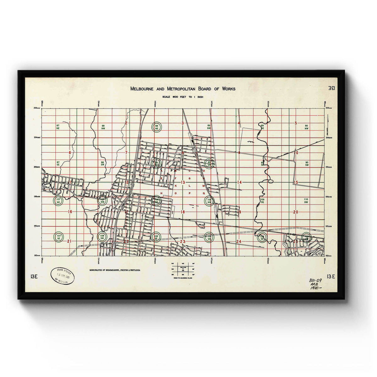 Broadmeadows, Victoria Australia Vintage Map #8 (196-?) – Vintage Maps