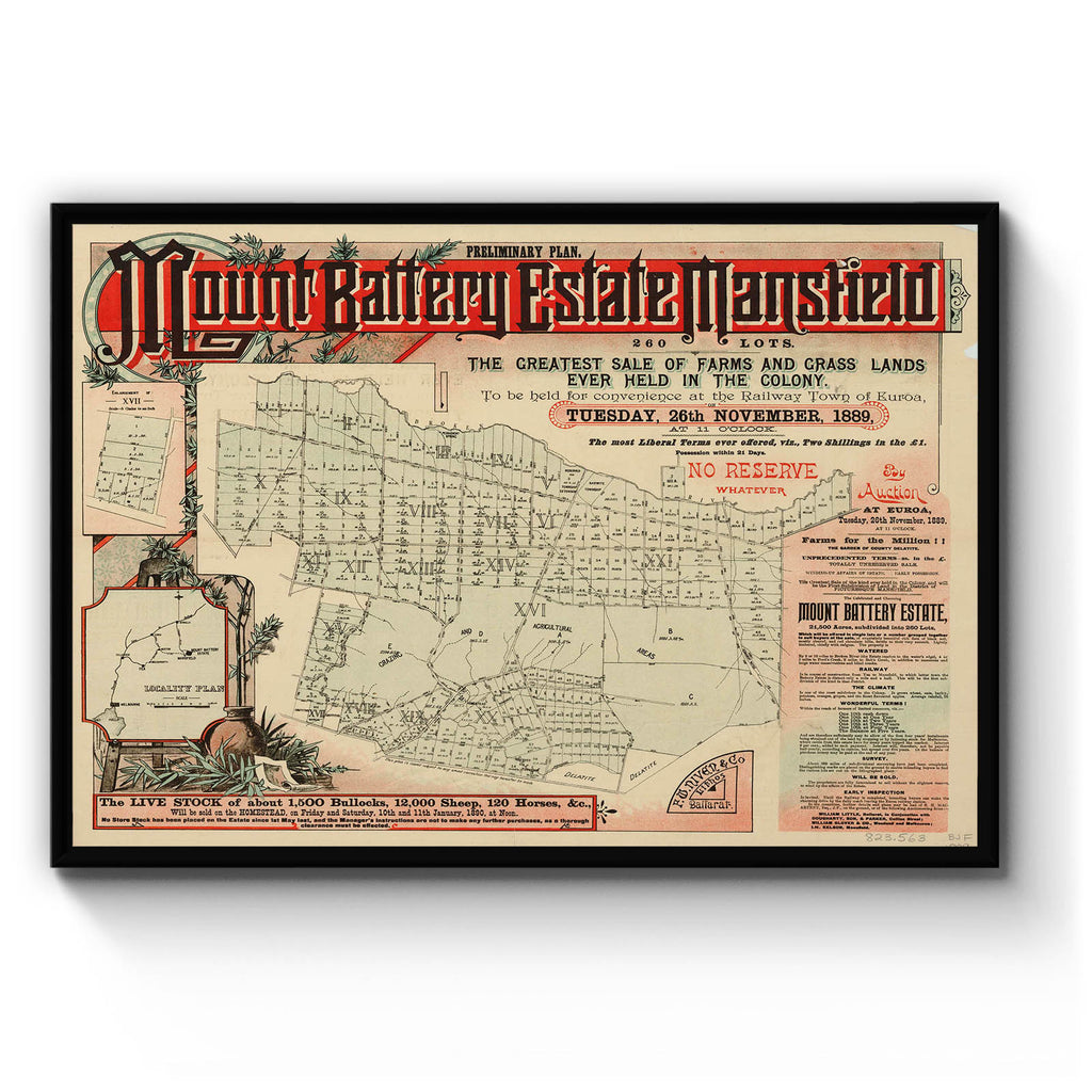Mansfield, Victoria Vintage Maps