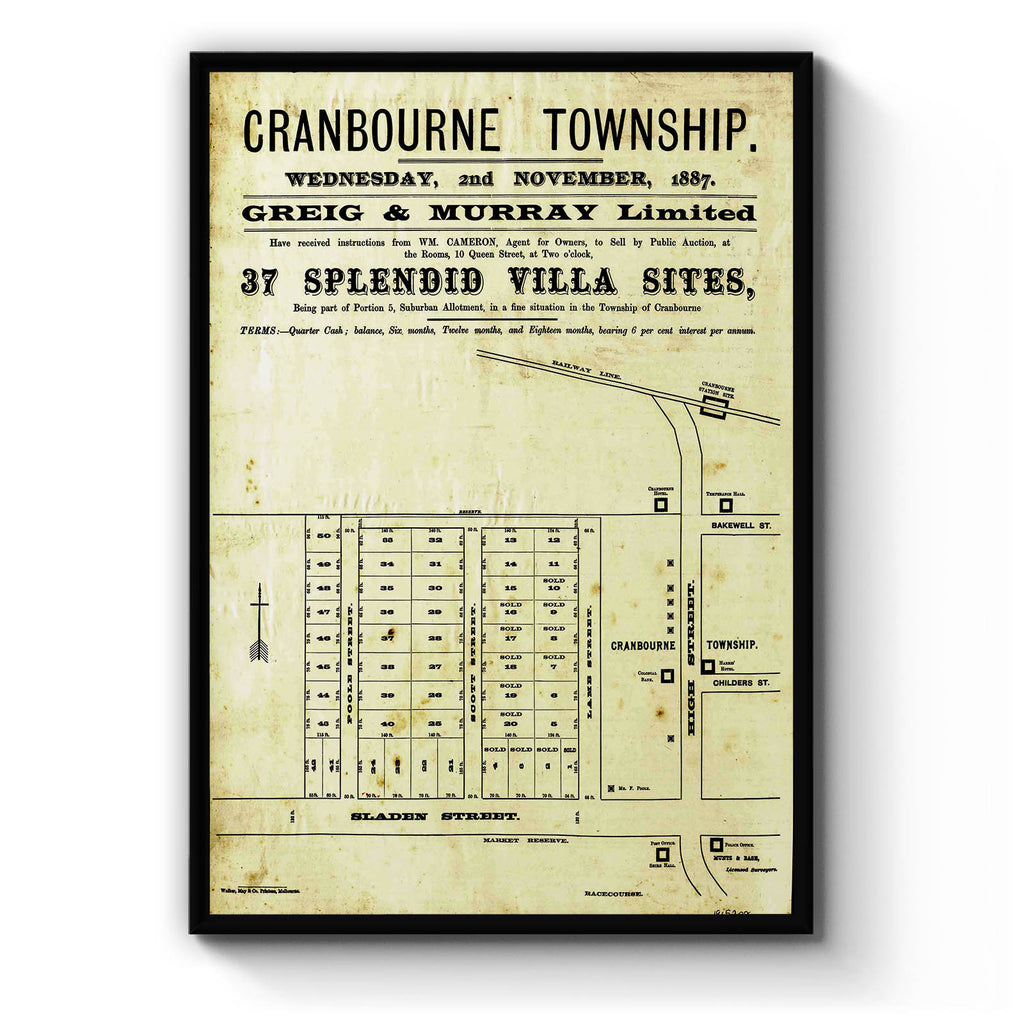 Cranbourne, Victoria Vintage Maps