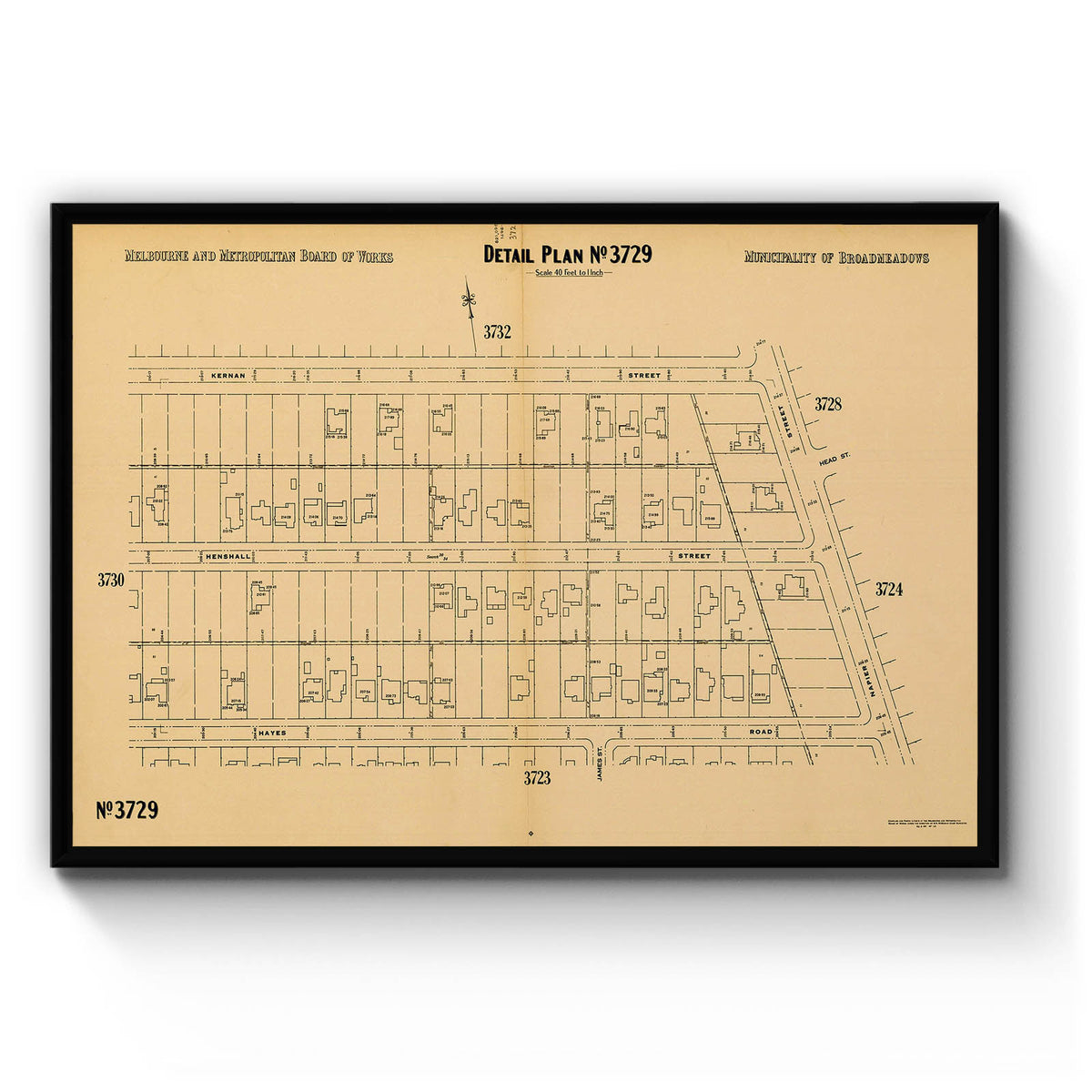 Broadmeadows, Victoria Australia Vintage Map #14 (1950) – Vintage Maps