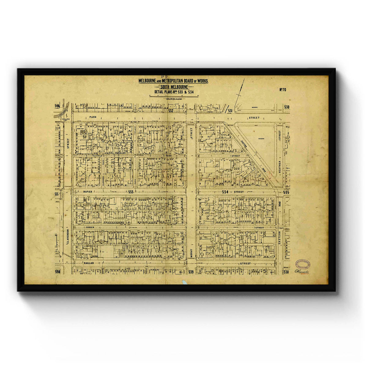 South Melbourne, Victoria Australia Vintage Map #27 (1895) – Vintage Maps