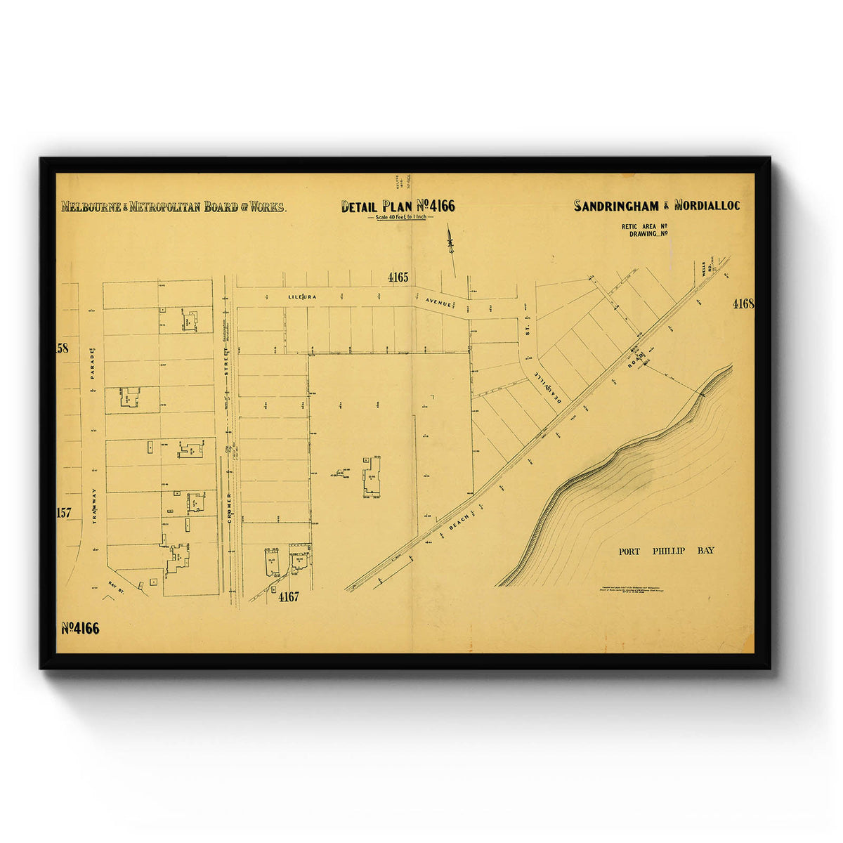 Mordialloc, Victoria Australia Vintage Map #111 (1939) – Vintage Maps