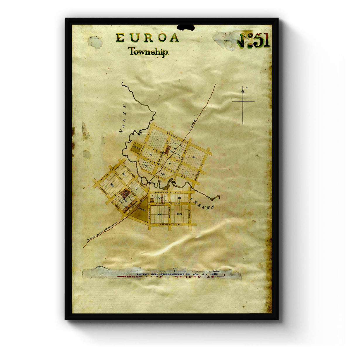 Euroa Map Euroa, Victoria Australia Vintage Map #3 (185-?) – Vintage Maps