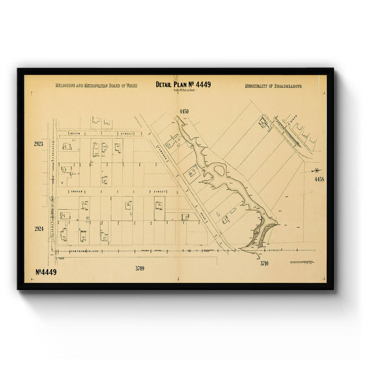 Broadmeadows, Victoria Australia Vintage Map #21 (1946) – Vintage Maps