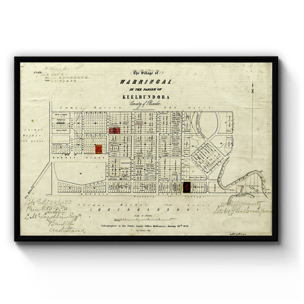 Heidelberg, Victoria Vintage Maps