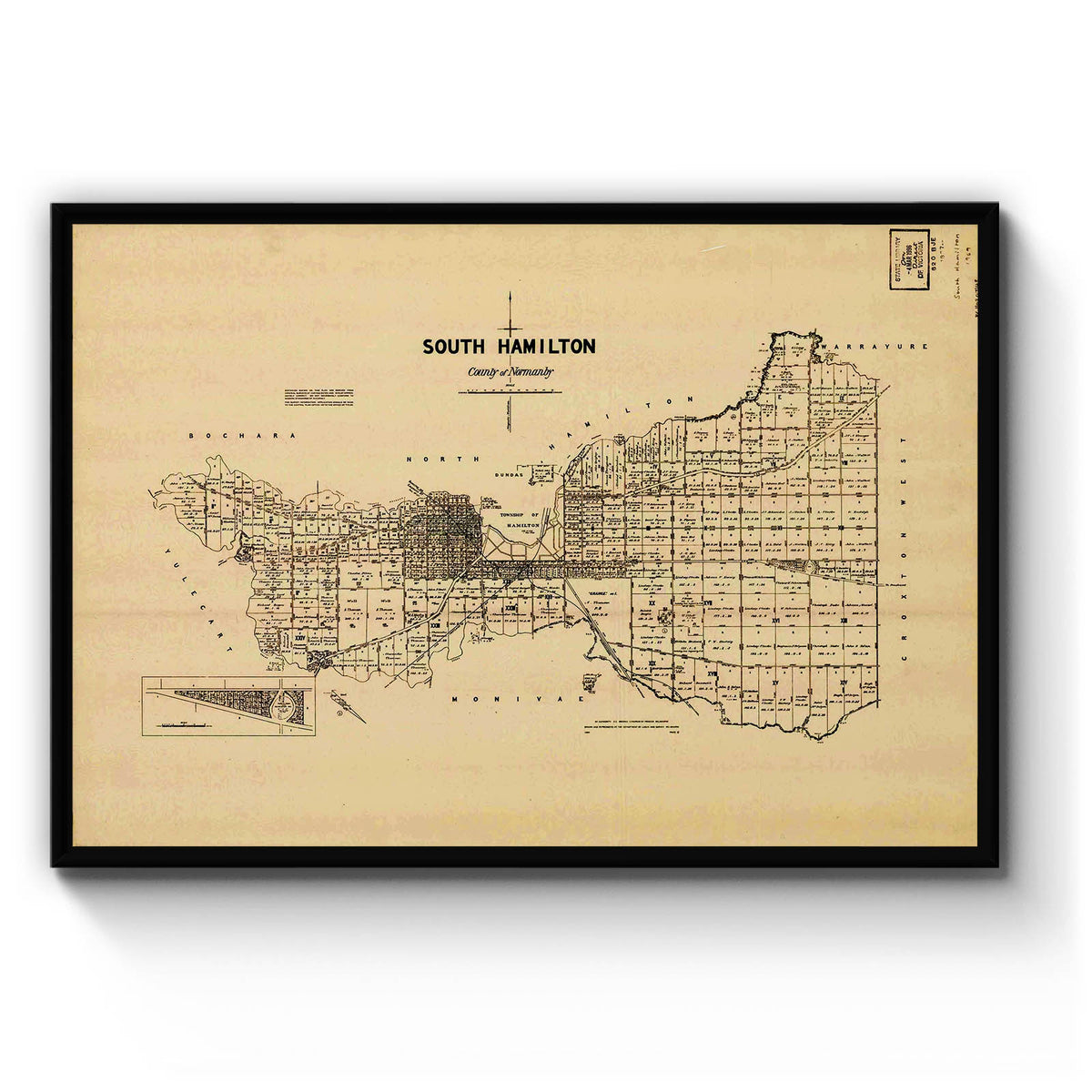Hamilton Victoria Postcode Hamilton, Victoria Australia Vintage Map #6 (1959) – Vintage Maps