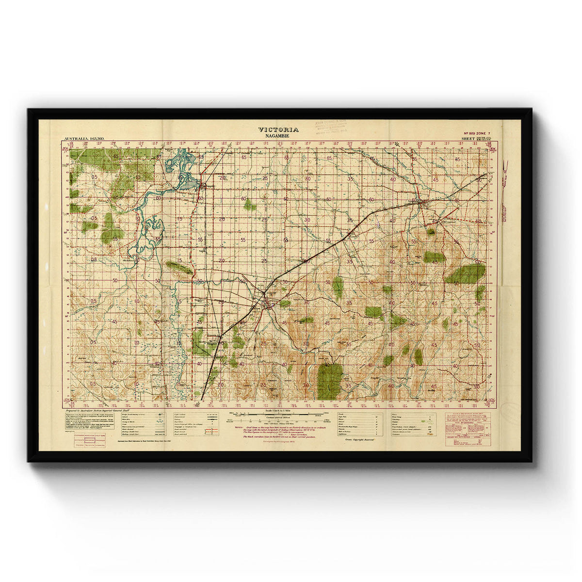 Avenel, Victoria Australia Vintage Map #6 (1950) – Vintage Maps