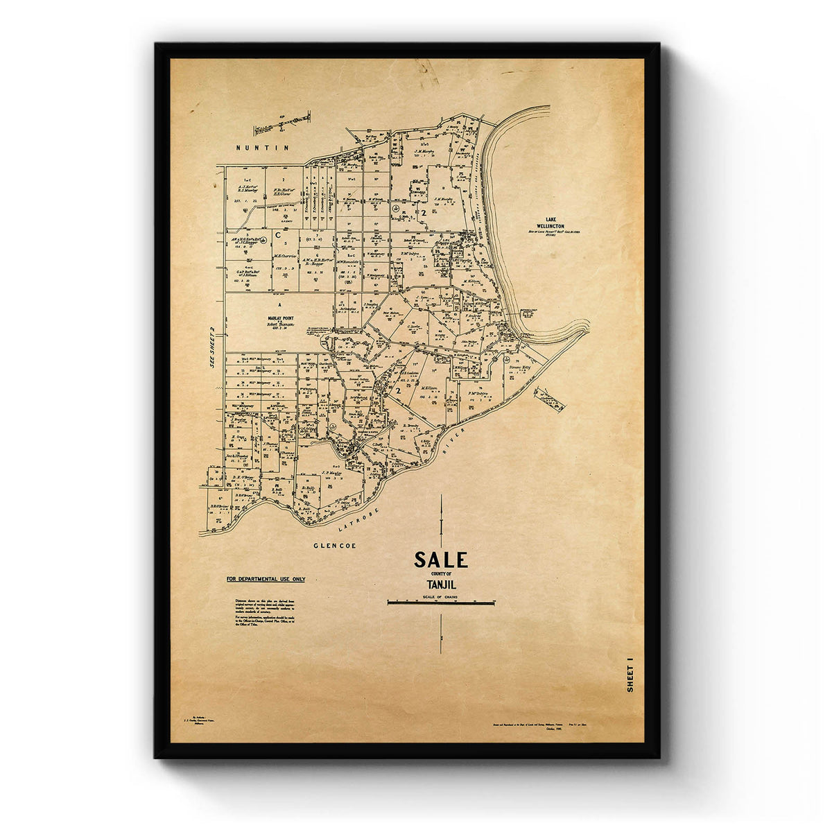 Sale, Victoria Australia Vintage Map #14a (1949) – Vintage Maps