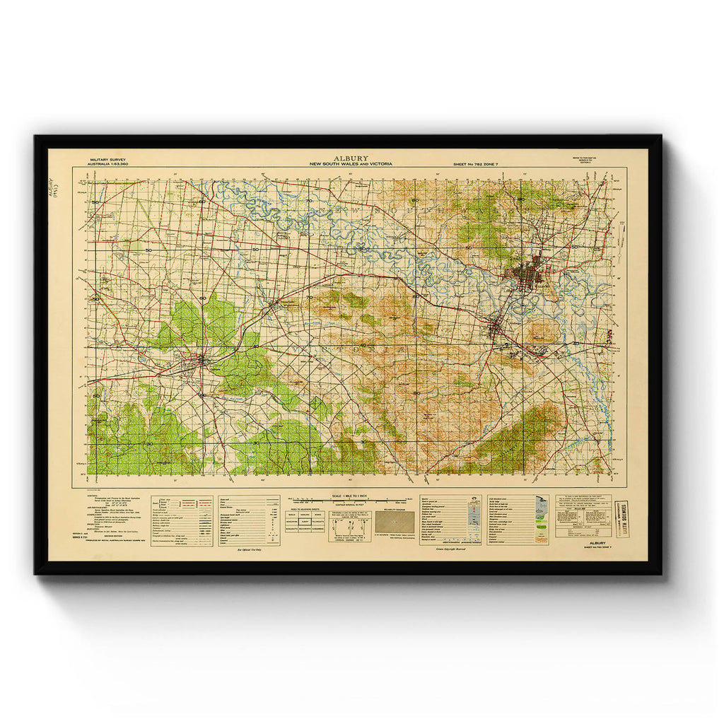 Wodonga, Victoria Vintage Maps