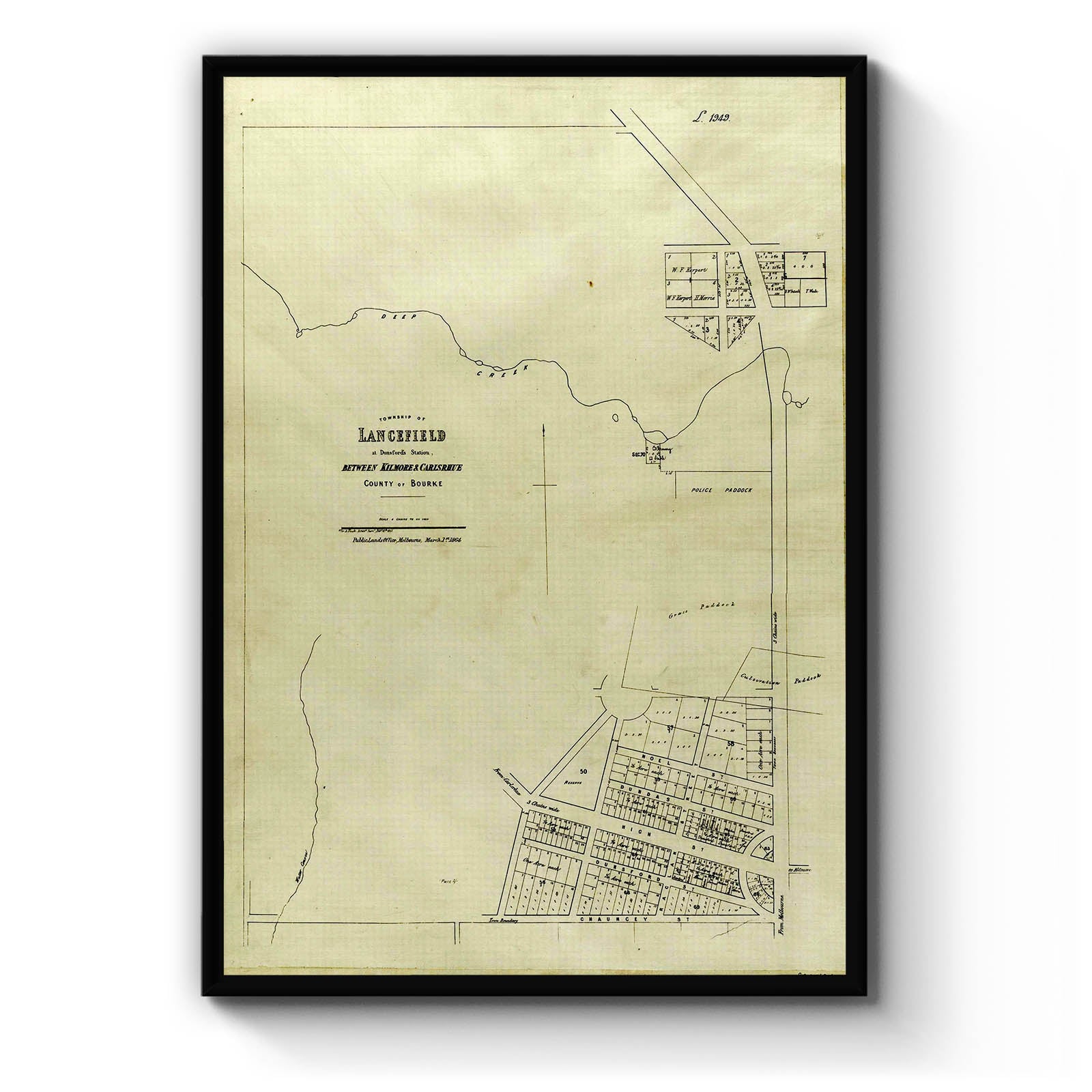 Lancefield, Victoria Vintage Maps