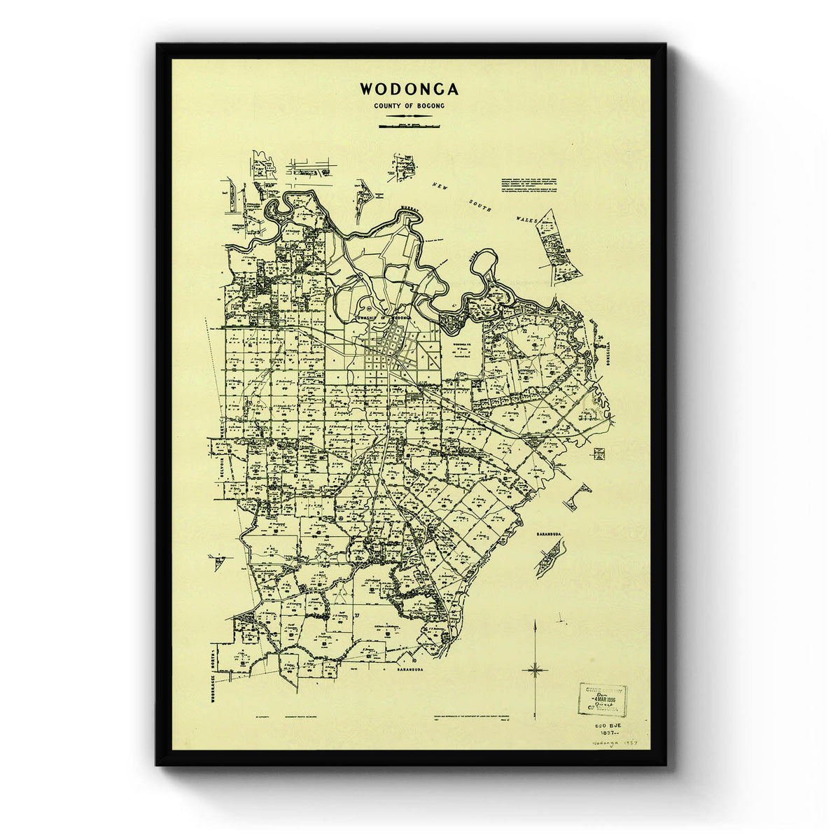 Wodonga, Victoria Australia Vintage Map #3 (1957) – Vintage Maps