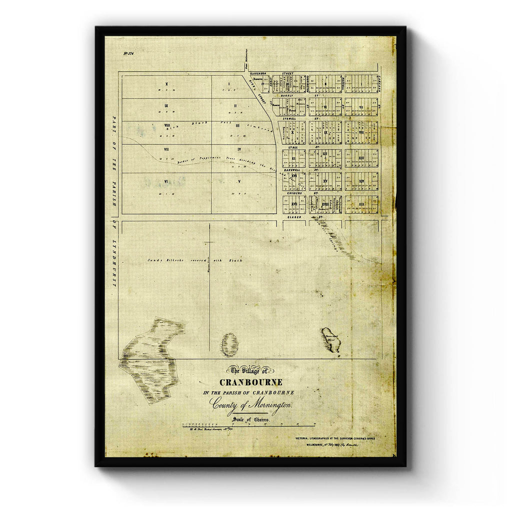Cranbourne, Victoria Vintage Maps