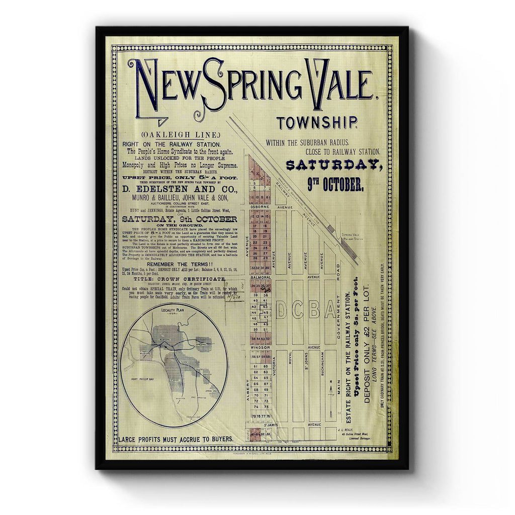 Springvale, Victoria Vintage Maps