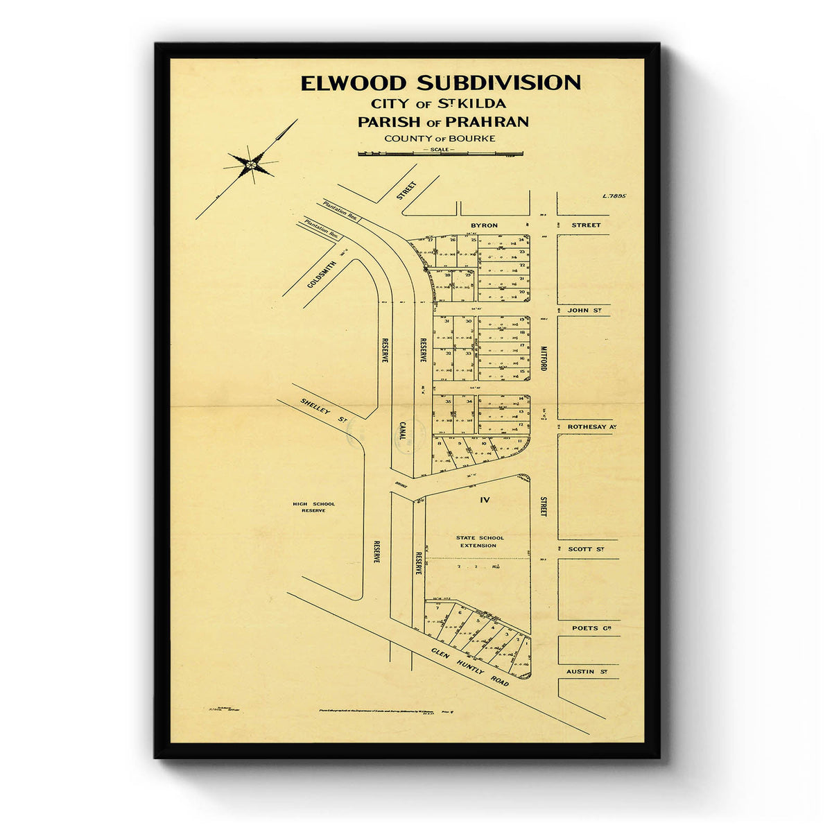 Elwood, Victoria Australia Vintage Map #25 (1927) – Vintage Maps