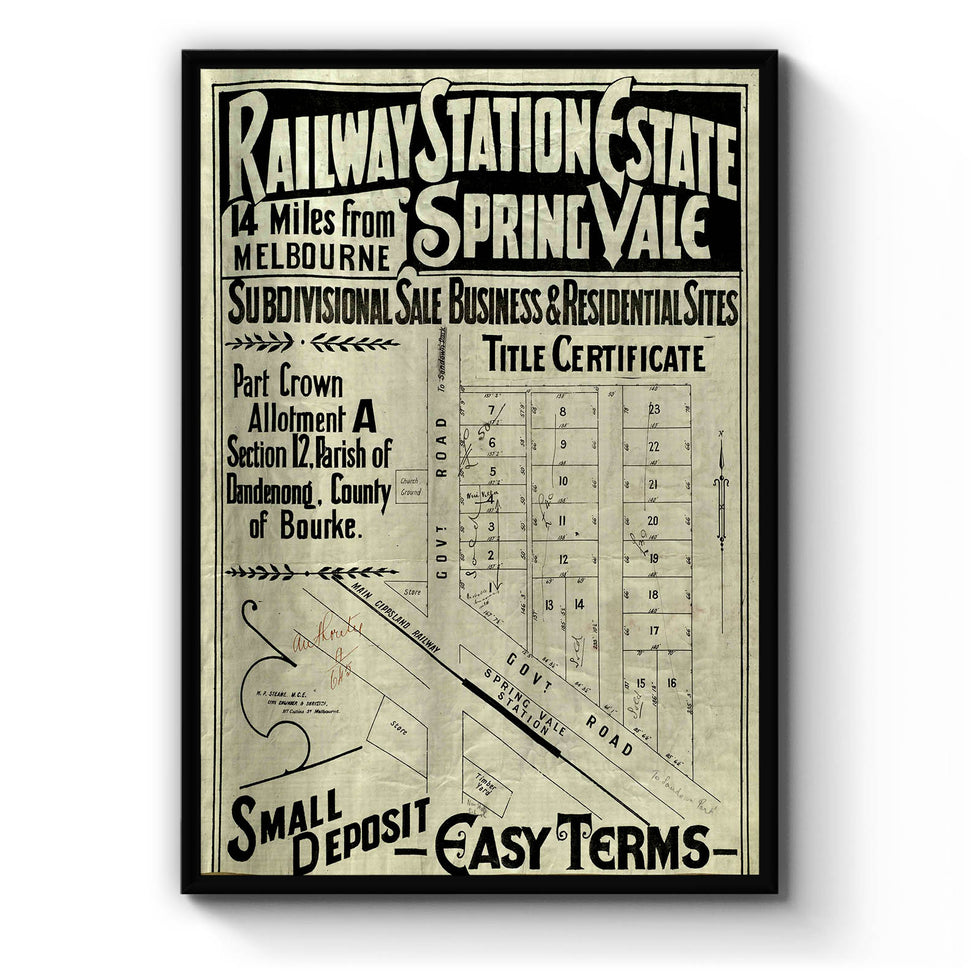 Springvale, Victoria Vintage Maps