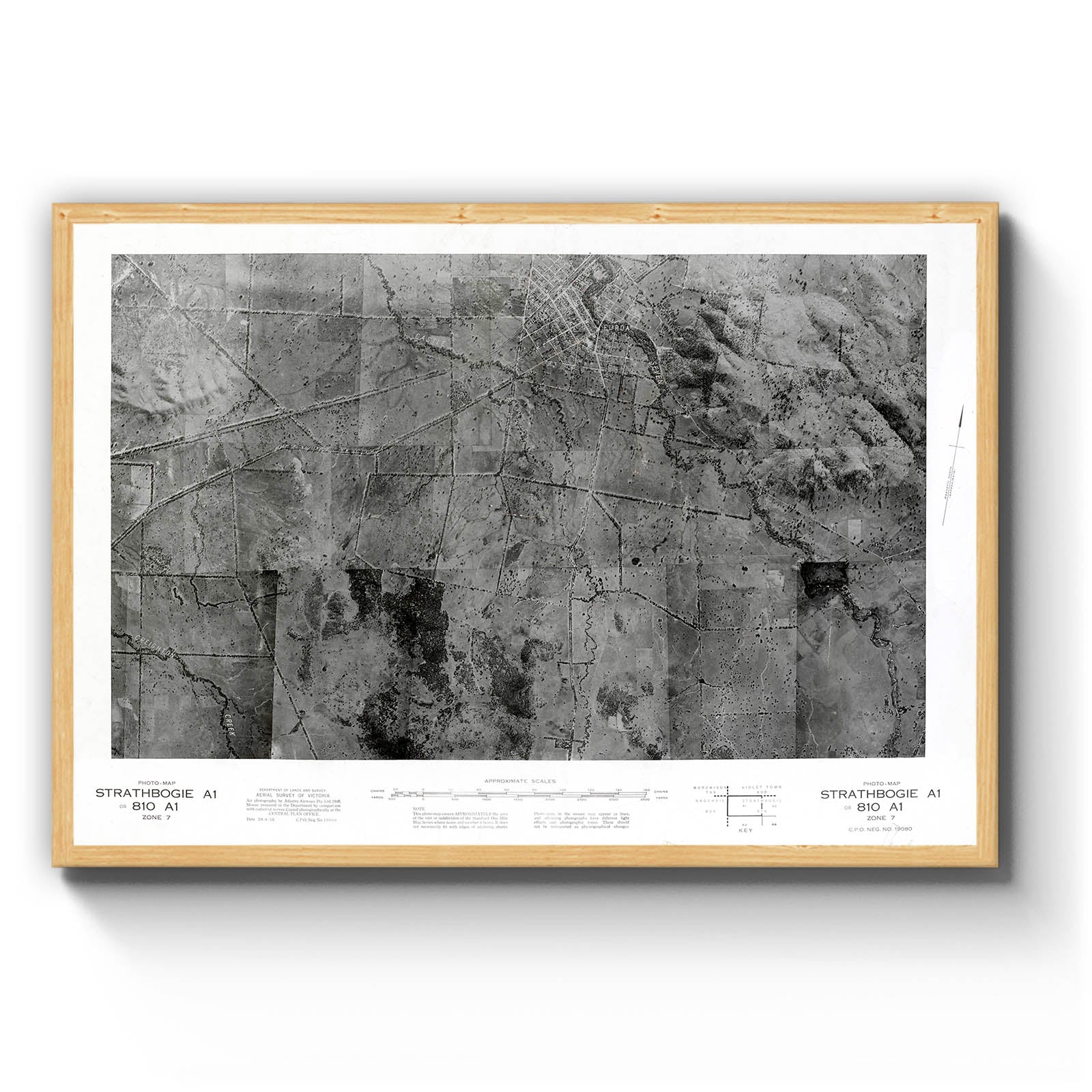 Euroa, Victoria Australia Vintage Map #4 (1950) – Vintage Maps
