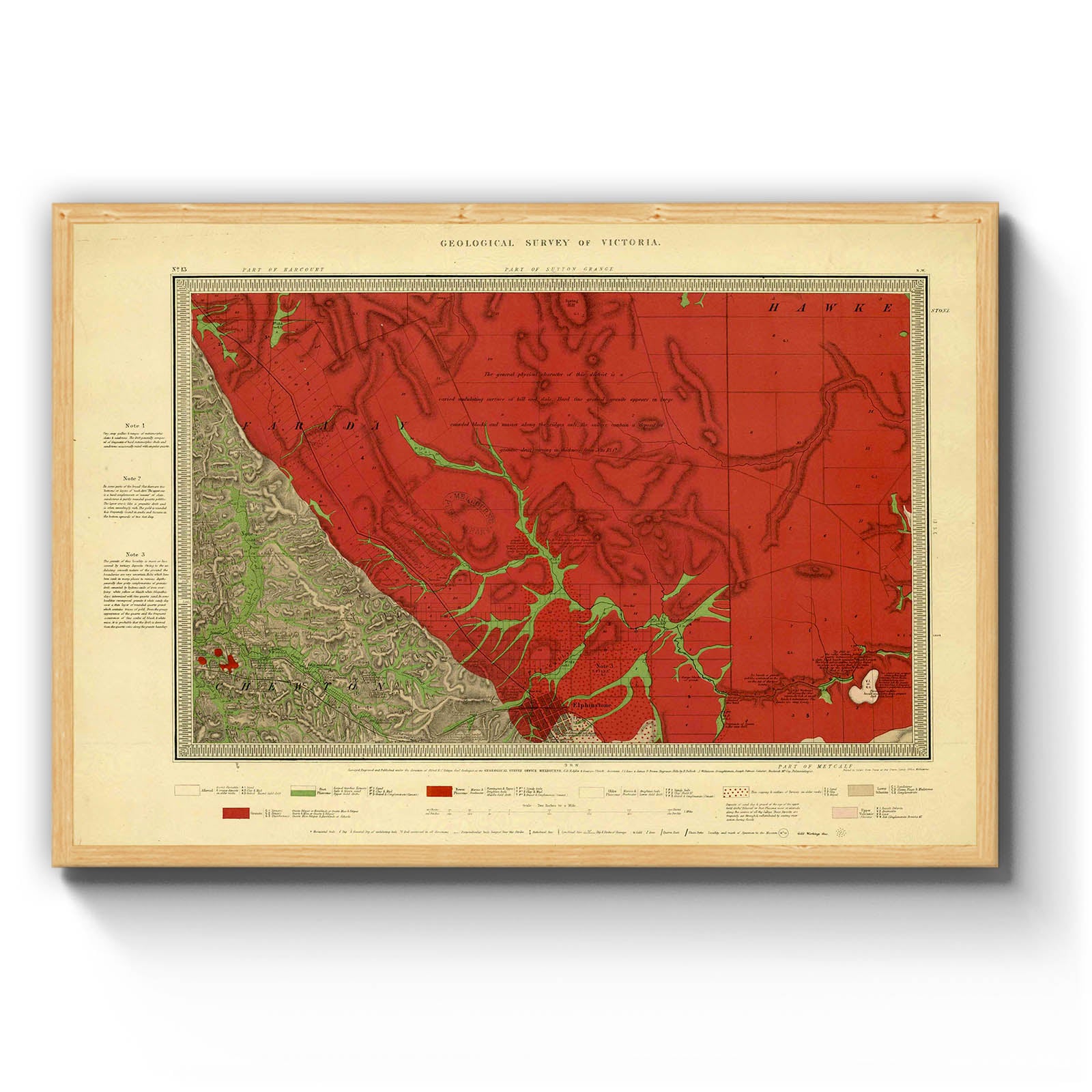 Elphinstone, Victoria Australia Vintage Map 5 (1860) Vintage Maps