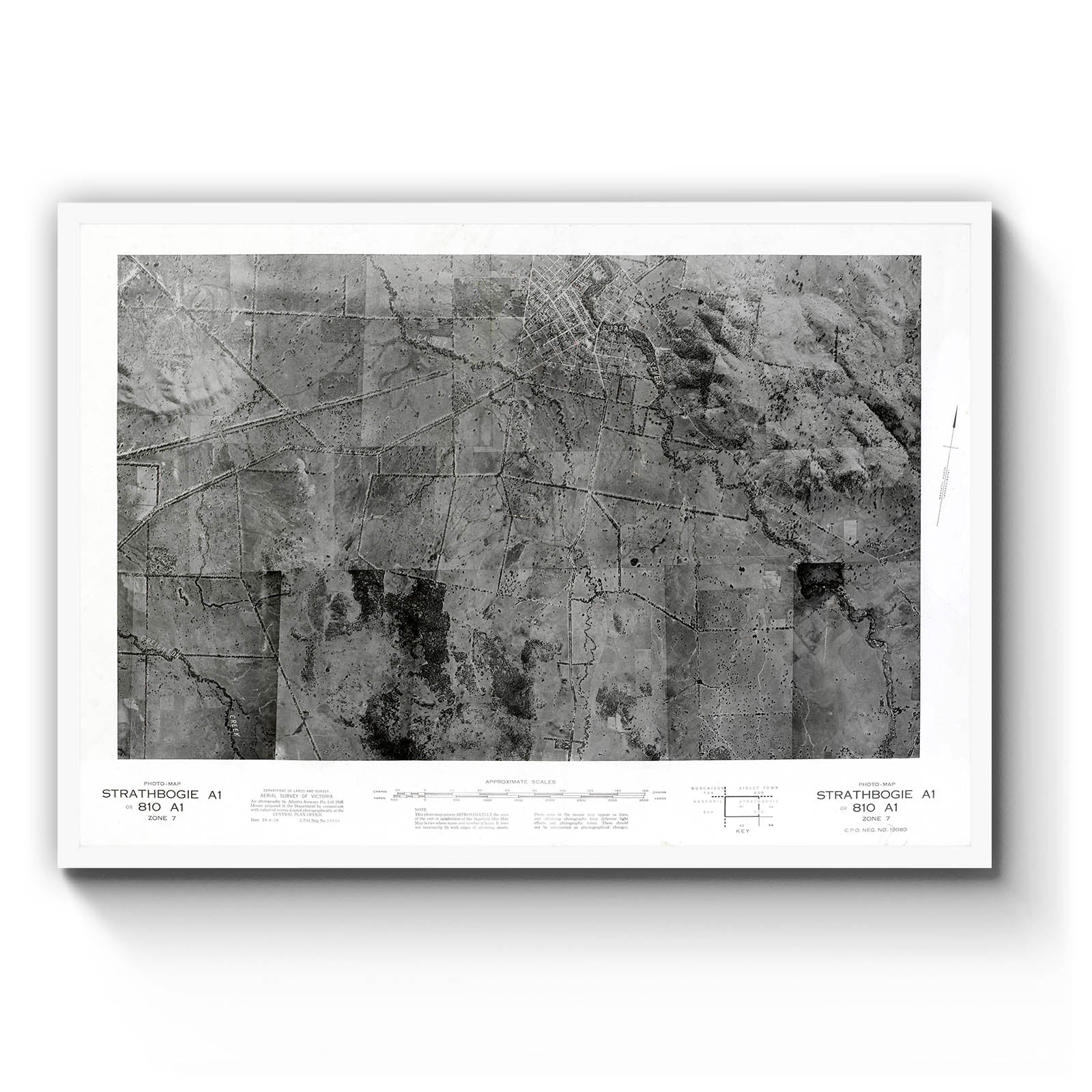 Euroa, Victoria Australia Vintage Map #4 (1950) – Vintage Maps