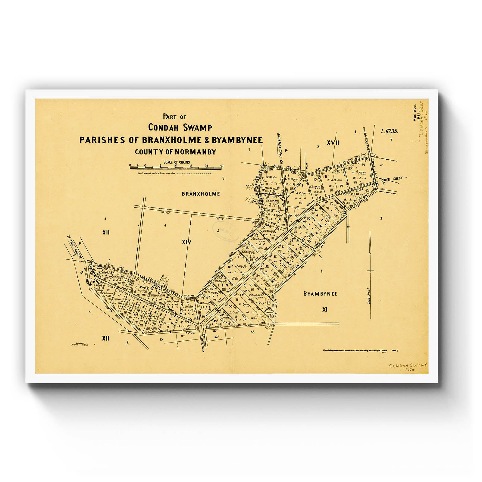 Branxholme, Victoria Australia Vintage Map #8 (1926) – Vintage Maps