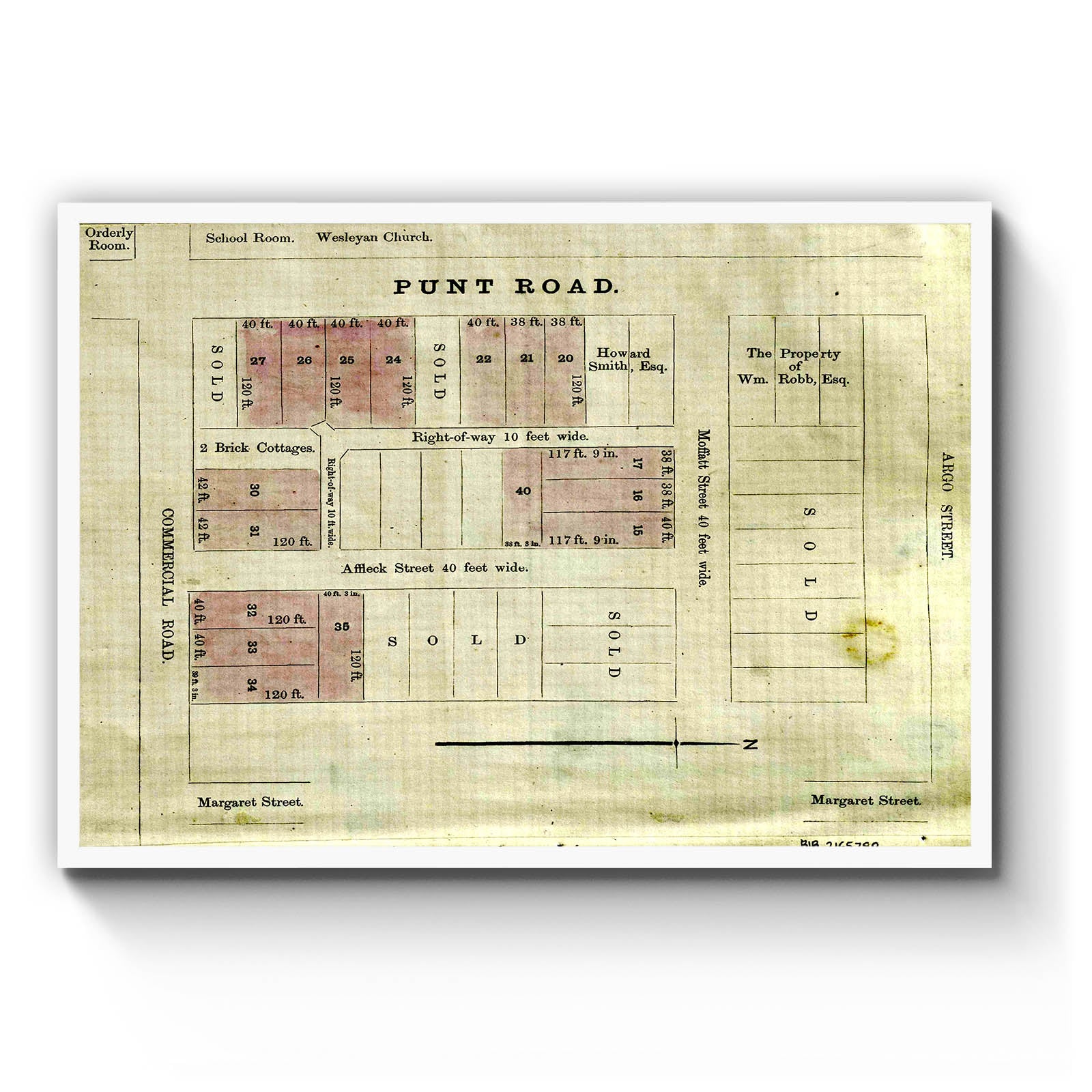 Prahran, Victoria Australia Vintage Map #60 (18--) – Vintage Maps