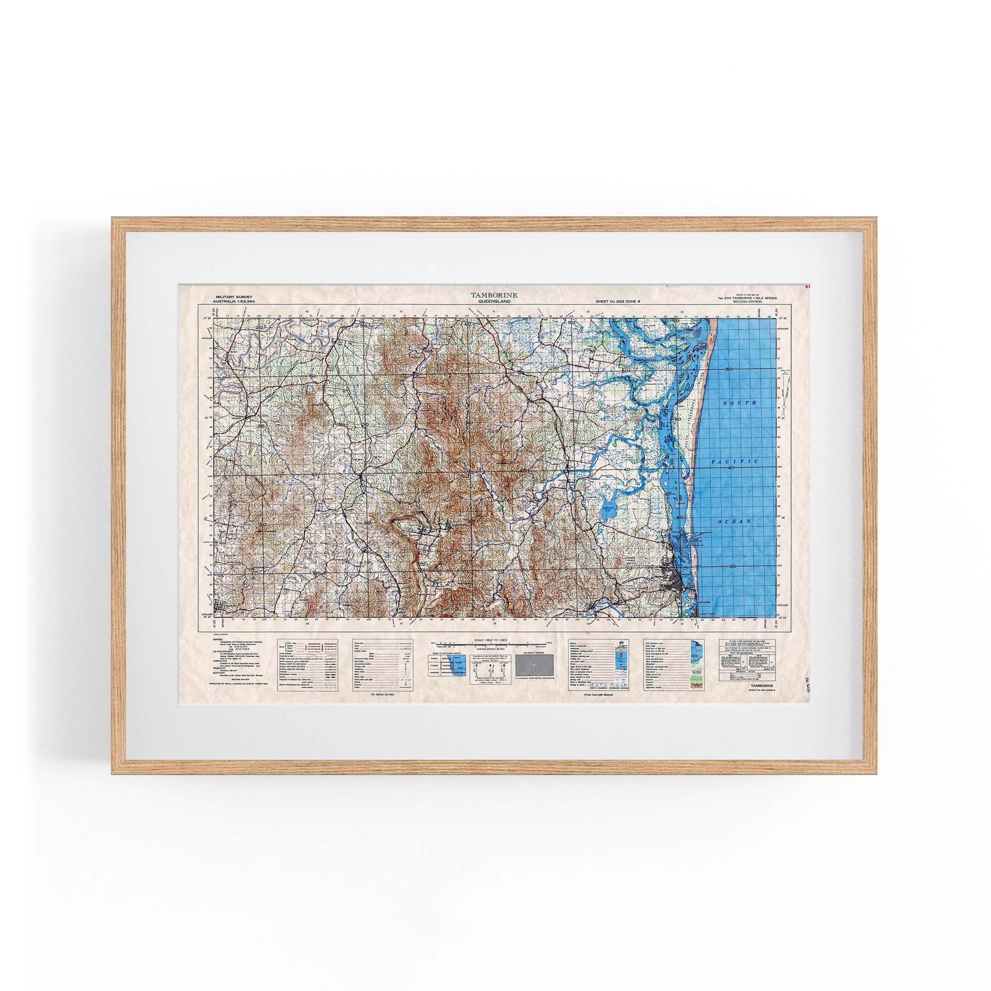 1954 Topographic Map of Southport (Gold Coast), Queensland – Vintage Maps