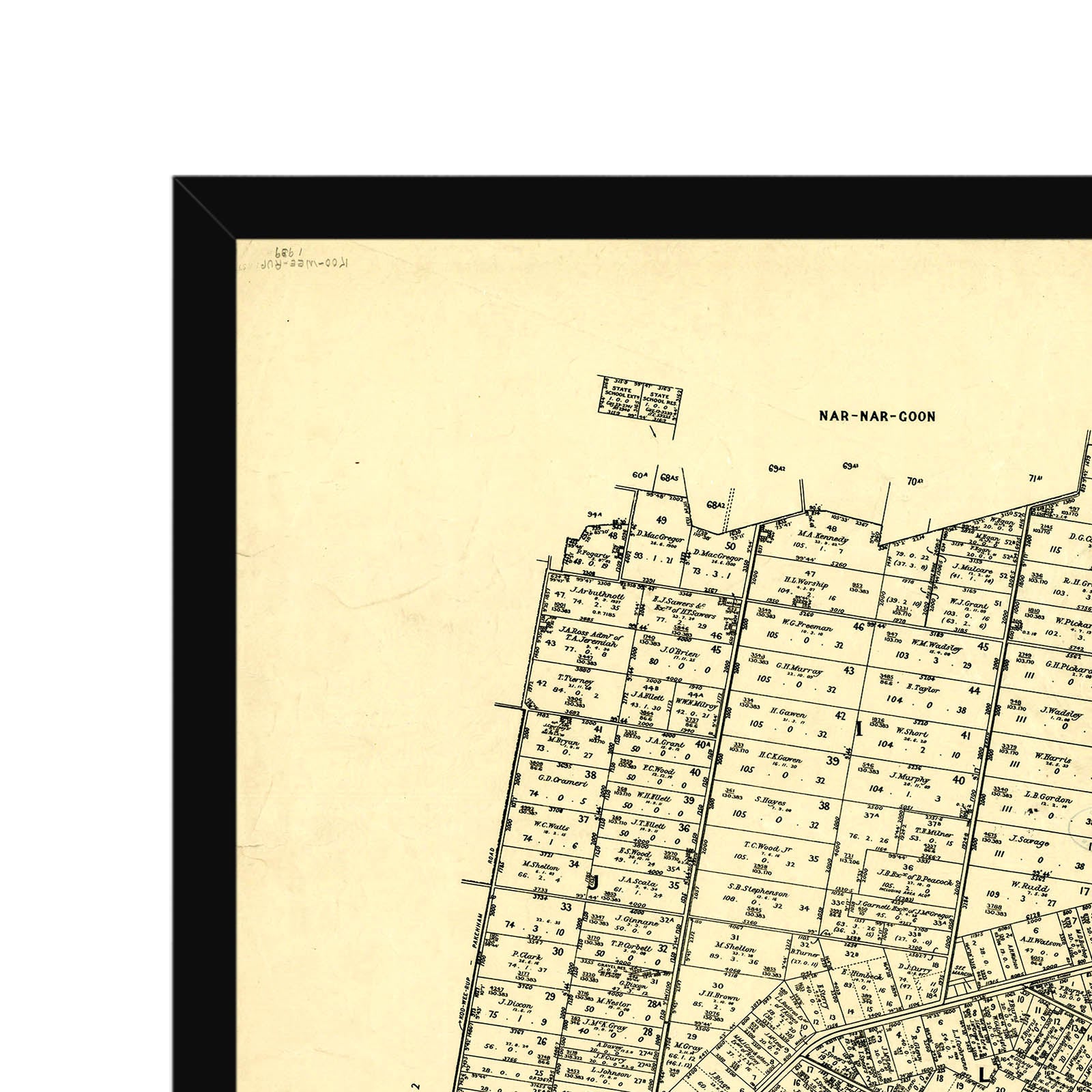Koo Wee Rup, Victoria Australia Vintage Map 5 (1939) Vintage Maps