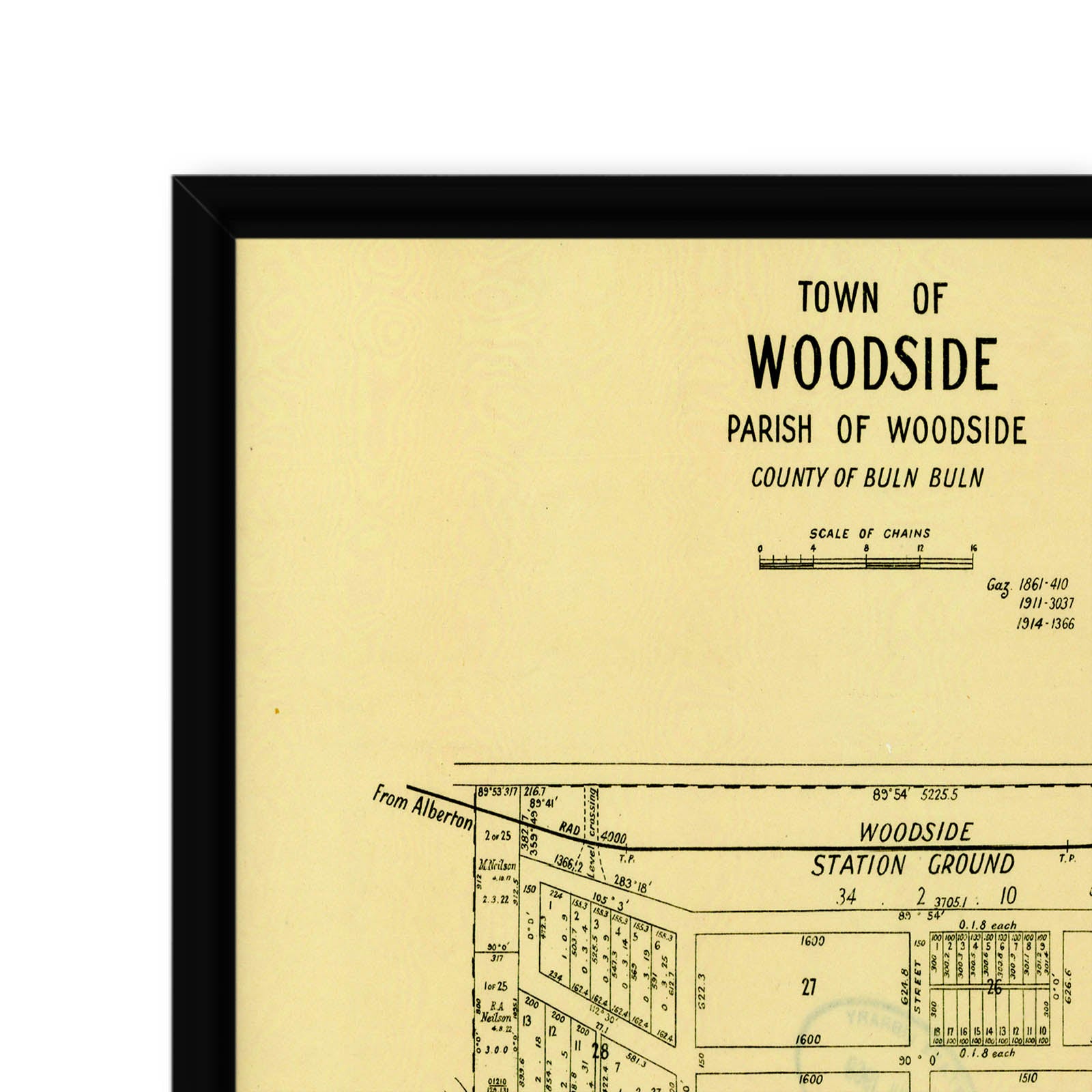 Woodside, Victoria Australia Vintage Map 8 (1932) Vintage Maps