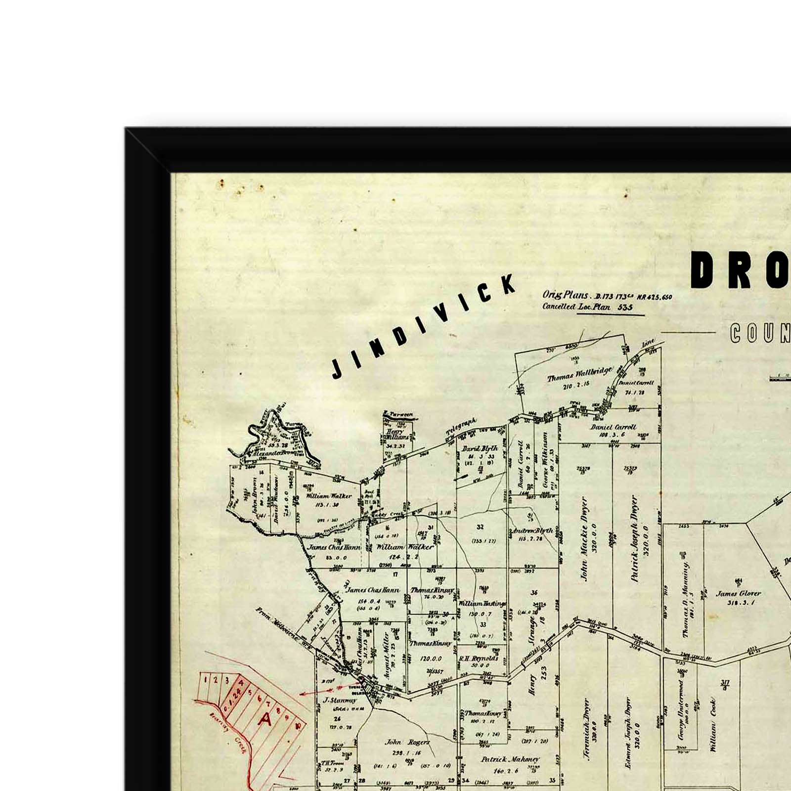 Drouin, Victoria Australia Vintage Map #1 (18--?) – Vintage Maps