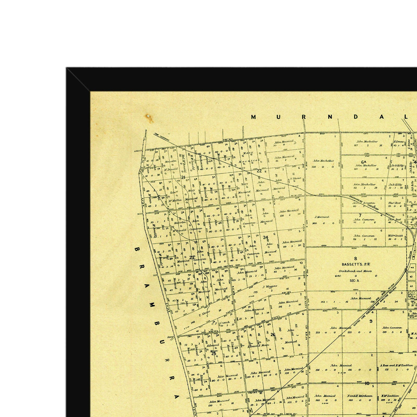 Branxholme, Victoria Australia Vintage Map #7 (1929) – Vintage Maps