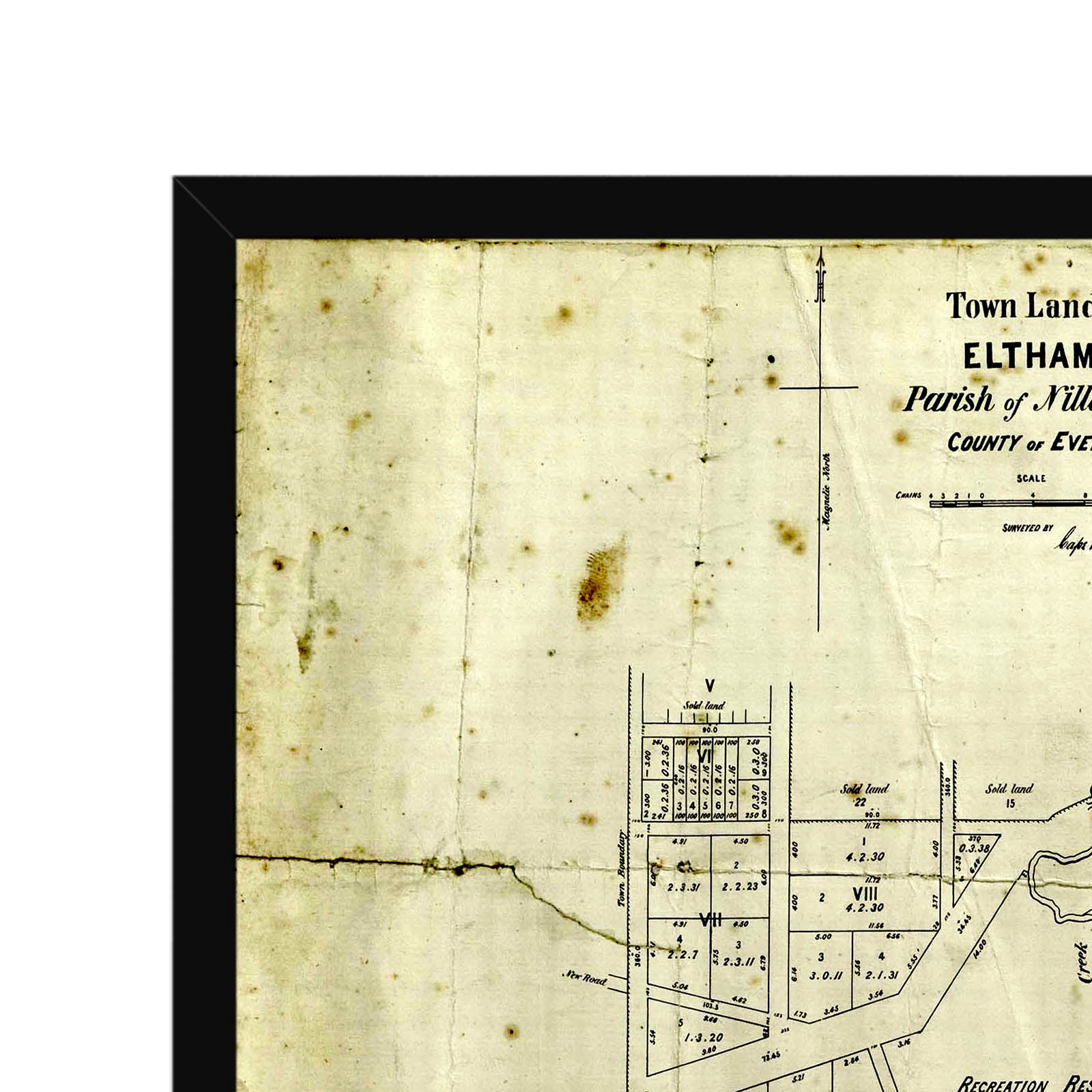 Eltham, Victoria Australia Vintage Map #1 (1870) – Vintage Maps