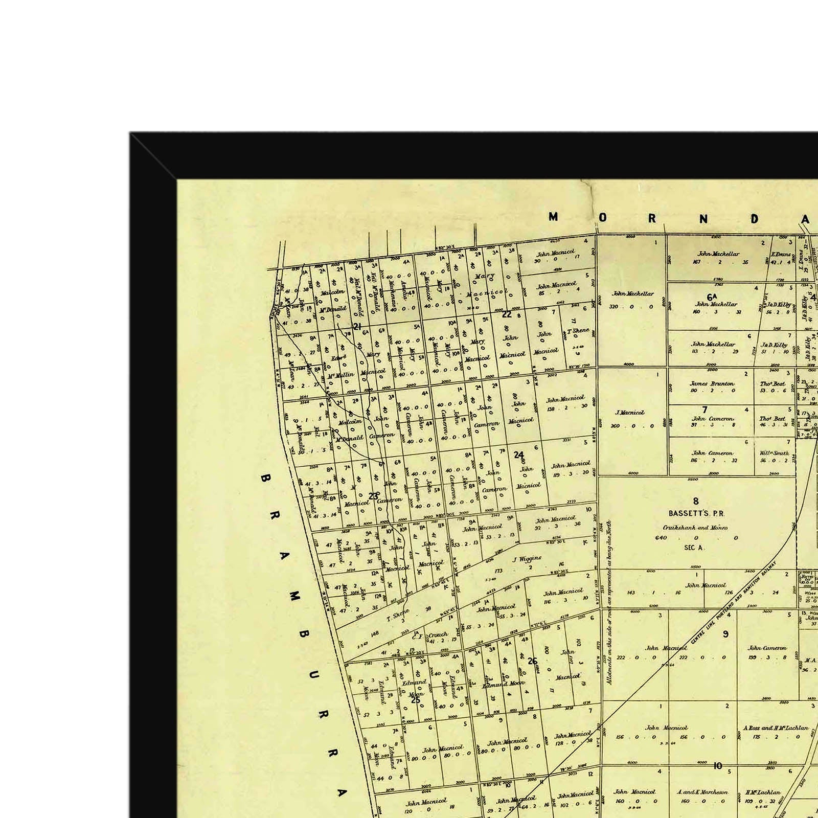 Branxholme, Victoria Australia Vintage Map 2 (1877) Vintage Maps