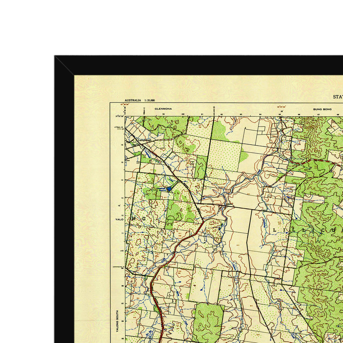 Talbot Map Talbot, Victoria Australia Vintage Map #4 (1949) – Vintage Maps