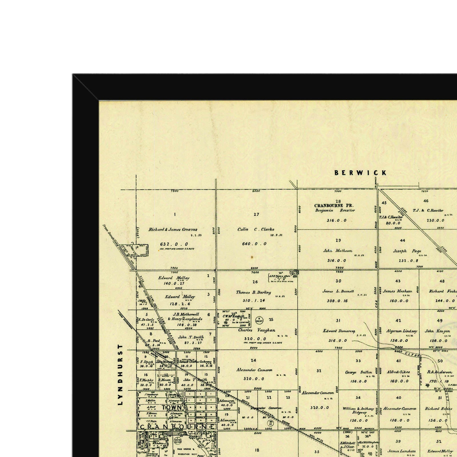 Cranbourne, Victoria Australia Vintage Map #11 (1948) – Vintage Maps